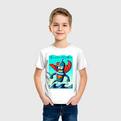 Футболка хлопковая детская Super Bender - Japanese style, цвет: белый — фото 2