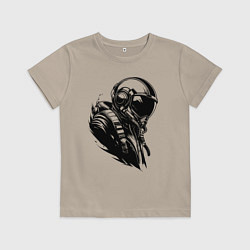 Футболка хлопковая детская Эпичный авиатор, цвет: миндальный