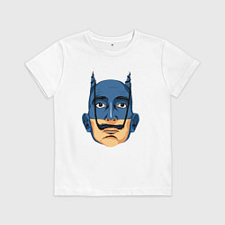 Футболка хлопковая детская Batman Dali, цвет: белый