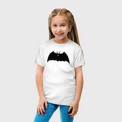 Футболка хлопковая детская Dark Batman, цвет: белый — фото 2