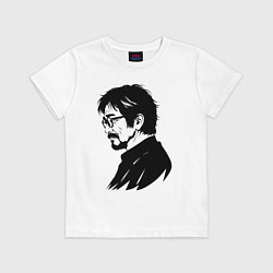 Детская футболка Хаяо Миядзаки в профиль