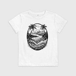 Детская футболка Тропический оазис