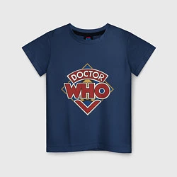 Футболка хлопковая детская Doctor Who, цвет: тёмно-синий