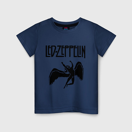 Детская футболка Led Zeppelin / Тёмно-синий – фото 1