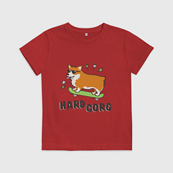 Футболка хлопковая детская Hardcorg, цвет: красный