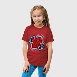 Футболка хлопковая детская Dota 2: Claws, цвет: красный — фото 2