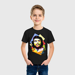 Футболка хлопковая детская Che Guevara Art, цвет: черный — фото 2