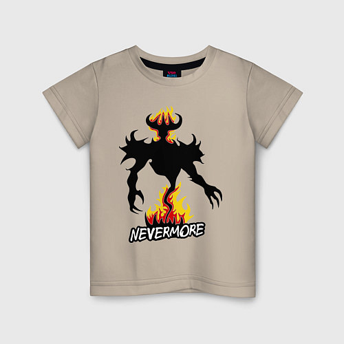 Детская футболка Nevermore Fire / Миндальный – фото 1