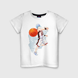 Футболка хлопковая детская Kuroko no Basket, цвет: белый