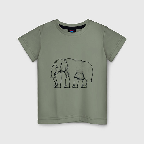 Детская футболка Сколько ног у слона / Авокадо – фото 1