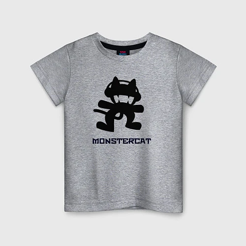 Детская футболка Monstercat / Меланж – фото 1