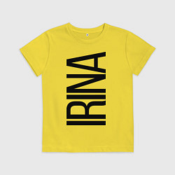 Футболка хлопковая детская Ирина, цвет: желтый