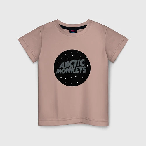 Детская футболка Arctic Monkeys: Black / Пыльно-розовый – фото 1