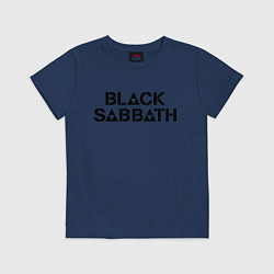 Футболка хлопковая детская Black Sabbath, цвет: тёмно-синий