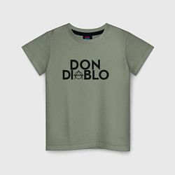 Футболка хлопковая детская Don Diablo, цвет: авокадо