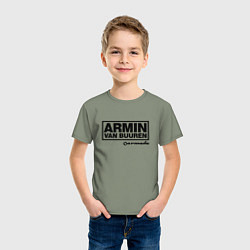 Футболка хлопковая детская Armin van Buuren, цвет: авокадо — фото 2