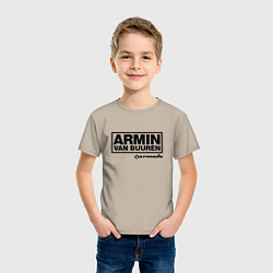 Футболка хлопковая детская Armin van Buuren, цвет: миндальный — фото 2