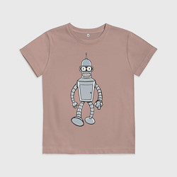 Футболка хлопковая детская Iron Bender, цвет: пыльно-розовый