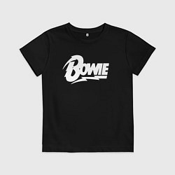 Футболка хлопковая детская David Bowie, цвет: черный
