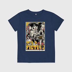 Футболка хлопковая детская Pulp Fiction Stories, цвет: тёмно-синий
