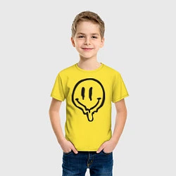 Футболка хлопковая детская Liquid Smile, цвет: желтый — фото 2