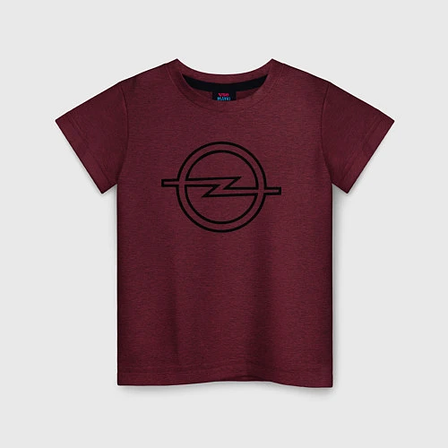 Детская футболка OPEL / Меланж-бордовый – фото 1
