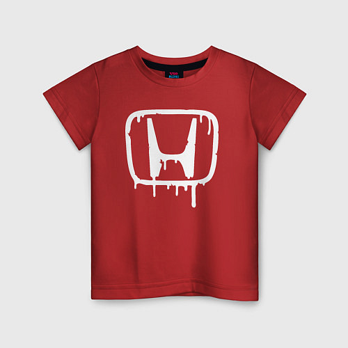Детская футболка Honda / Красный – фото 1