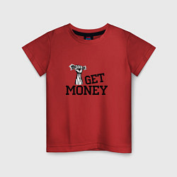 Футболка хлопковая детская I Get Money, цвет: красный