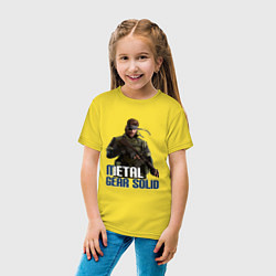 Футболка хлопковая детская Metal Gear Solid, цвет: желтый — фото 2
