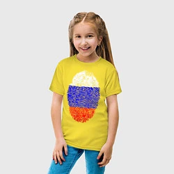Футболка хлопковая детская Отпечаток России, цвет: желтый — фото 2