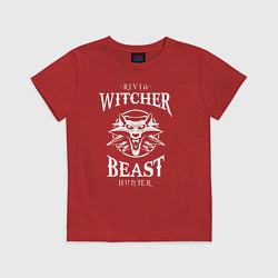 Футболка хлопковая детская BEAST HUNTER, цвет: красный