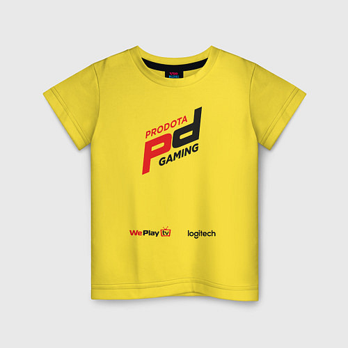 Детская футболка Prodota Gaming / Желтый – фото 1