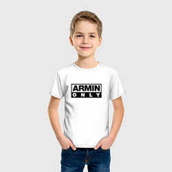 Футболка хлопковая детская Armin Only, цвет: белый — фото 2