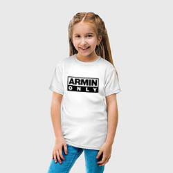 Футболка хлопковая детская Armin Only, цвет: белый — фото 2