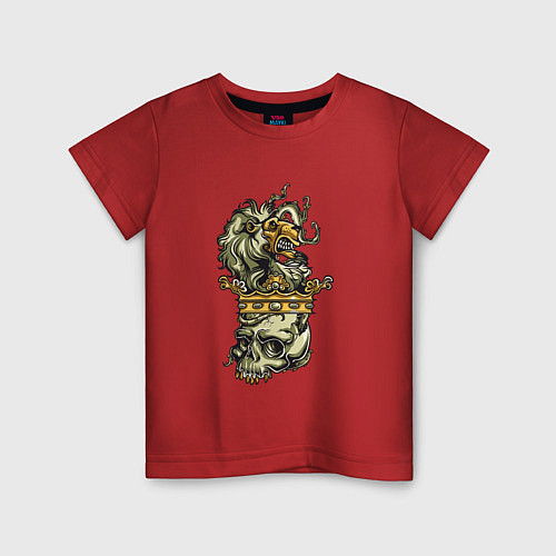 Детская футболка Король / Красный – фото 1