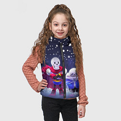 Детский жилет Sans & Papyrus, цвет: 3D-красный — фото 2