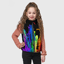 Детский жилет Всплеск красок, цвет: 3D-красный — фото 2