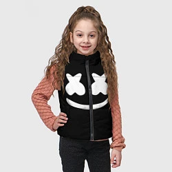 Детский жилет Marshmello: Black Face, цвет: 3D-черный — фото 2