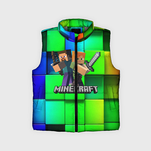 Детский жилет MINECRAFT / 3D-Светло-серый – фото 1