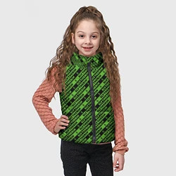 Детский жилет Слизерин паттерн, цвет: 3D-светло-серый — фото 2