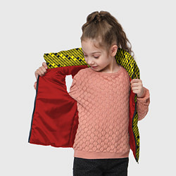 Детский жилет Хаффлпафф паттерн, цвет: 3D-красный — фото 2