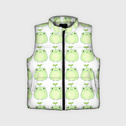 Детский жилет Лягушки-росточки, цвет: 3D-светло-серый