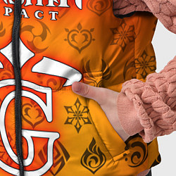 Детский жилет GENSHIN IMPACT, цвет: 3D-красный — фото 2