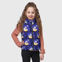 Детский жилет Sonic pattern, цвет: 3D-красный — фото 2