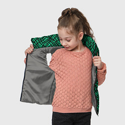 Детский жилет Абстрактный зелено-черный узор, цвет: 3D-светло-серый — фото 2