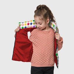 Детский жилет Разноцветные звездочки, цвет: 3D-красный — фото 2