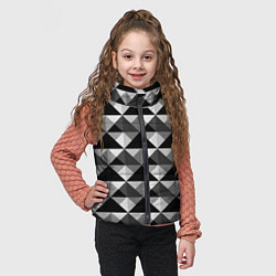 Детский жилет Современный геометрический, цвет: 3D-черный — фото 2