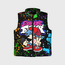 Детский жилет FRIDAY NIGHT FUNKIN БРЫЗГИ КРАСОК, ГЕРОЙ, цвет: 3D-светло-серый