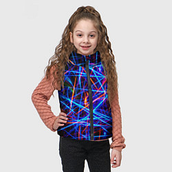 Детский жилет NEON LINES Glowing Lines Effect, цвет: 3D-светло-серый — фото 2