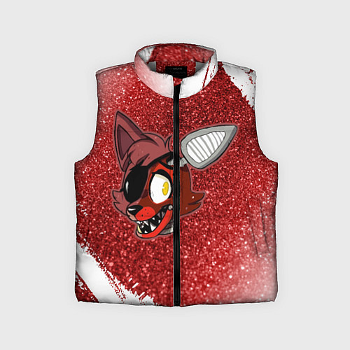 Детский жилет FNAF - ФОКСИ - Краска / 3D-Светло-серый – фото 1
